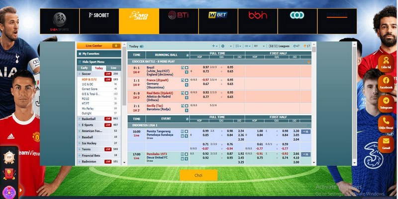 Kèo Nhà Cái Bet88 Cập Nhật Tỷ Lệ Hấp Dẫn Cho Từng Trận Đấu